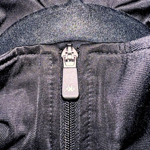 KAPPA Banda Zip Up Jacket Black Medium - Picture 6 of 6